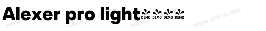 Alexer pro light字体转换